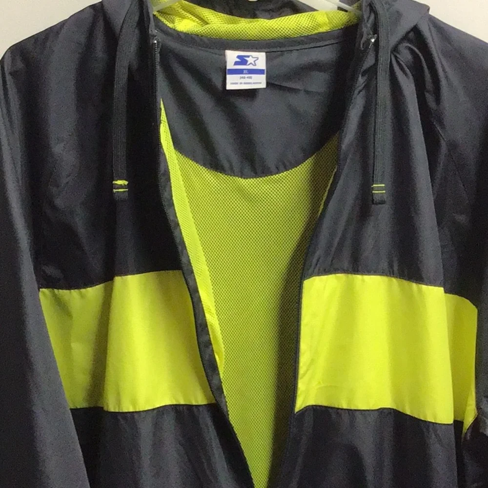 Starter Zip Up Jacket w/ Hood, Like New